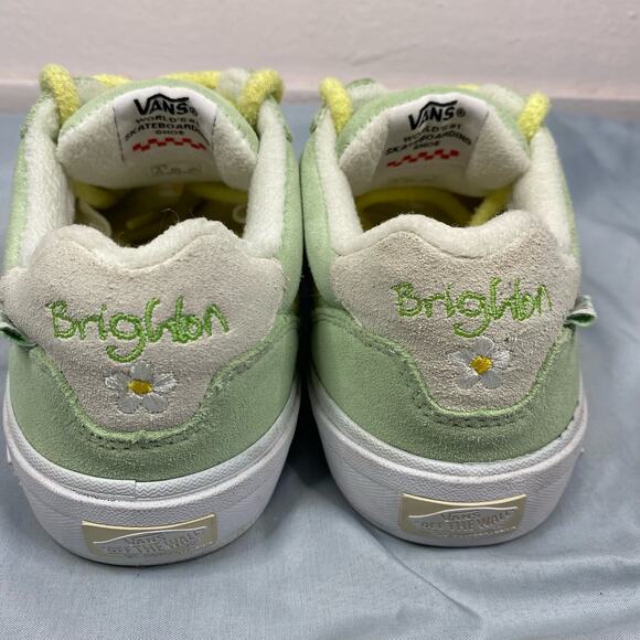 VANS Flower Patterns Womens Plain Logo Low-Top Sneakers 5.5 - Picture 5 of 8